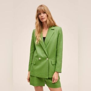 Mango Green Blazer